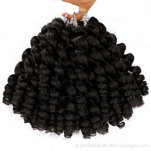 Synthetic Crochet Braiding Hair 20strands 8" Jamaican Bounce Crochet Hair Synthetic Crochet Hair Extension Ombre Jumpy Wand Curl